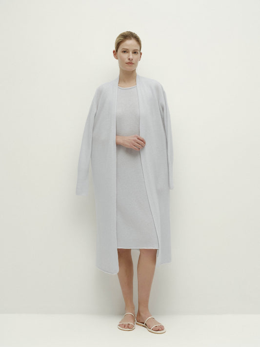 Knitted Jacket-Ash Blue