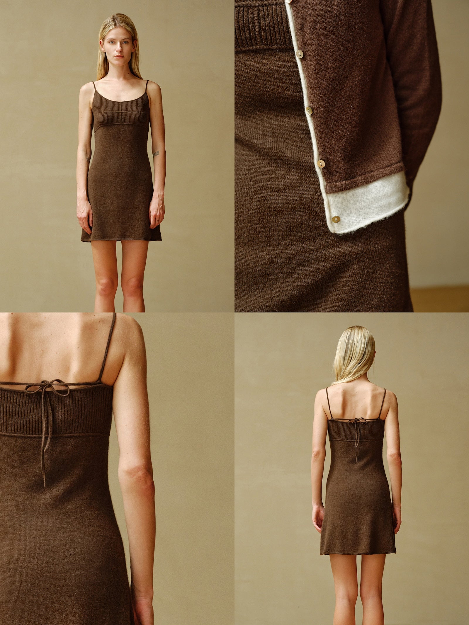 스트랩백 캐미솔 드레스