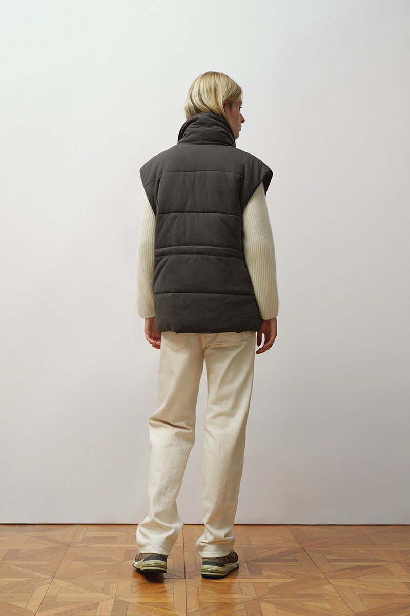 Cotton Drawstring Vest