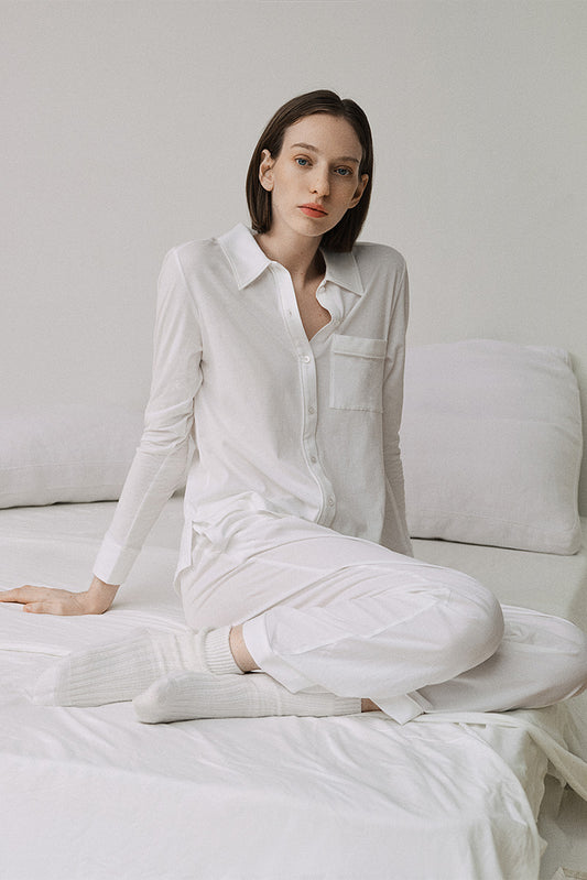 Cotton pyjama shirt set